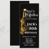 Uitnodiging voor het verouderen van wijn (Voorkant / Achterkant)