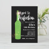 Uitnodiging voor het verouderen van wijn (Staand voorkant)