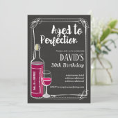 Uitnodiging voor het verouderen van wijn (Staand voorkant)