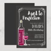 Uitnodiging voor het verouderen van wijn (Voorkant / Achterkant)