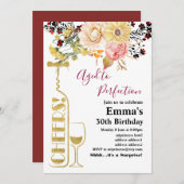 Uitnodiging voor het verouderen van wijn (Voorkant / Achterkant)