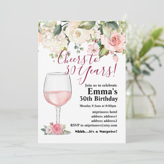 Uitnodiging voor het verouderen van wijn (Staand voorkant)