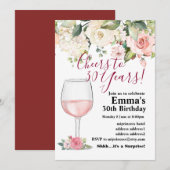 Uitnodiging voor het verouderen van wijn (Voorkant / Achterkant)