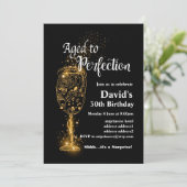 Uitnodiging voor het verouderen van wijn (Staand voorkant)