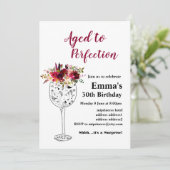 Uitnodiging voor het verouderen van wijn (Staand voorkant)