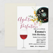 Uitnodiging voor het verouderen van wijn (Voorkant / Achterkant)