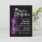 Uitnodiging voor het verouderen van wijn (Staand voorkant)