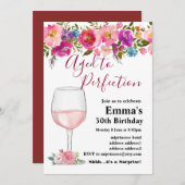 Uitnodiging voor het verouderen van wijn (Voorkant / Achterkant)