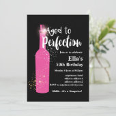 Uitnodiging voor het verouderen van wijn (Staand voorkant)