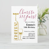 Uitnodiging voor het verouderen van wijn (Staand voorkant)