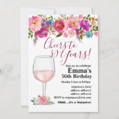 Uitnodiging voor het verouderen van wijn (Voorkant)