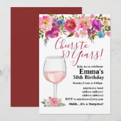 Uitnodiging voor het verouderen van wijn (Voorkant / Achterkant)