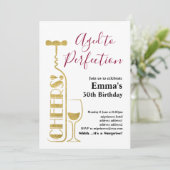 Uitnodiging voor het verouderen van wijn (Staand voorkant)