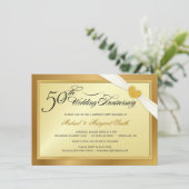 Uitnodiging voor het verrassingsfeest ter ere van  (Staand voorkant)