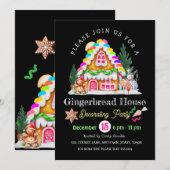 Uitnodiging voor het versieren van een huisje van  (Voorkant / Achterkant)