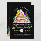 Uitnodiging voor het versieren van een peperkoekhu (Voorkant / Achterkant)