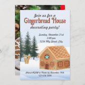 Uitnodiging voor het versieren van een peperkoekhu (Voorkant / Achterkant)