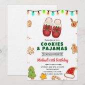 Uitnodiging voor het versieren van kerstpyjama en (Voorkant / Achterkant)