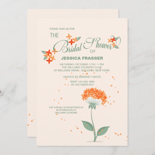 Uitnodiging voor het verspreiden van zaaizaad (Voorkant / Achterkant)