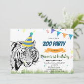 Uitnodiging voor het vieren van tijger (Staand voorkant)
