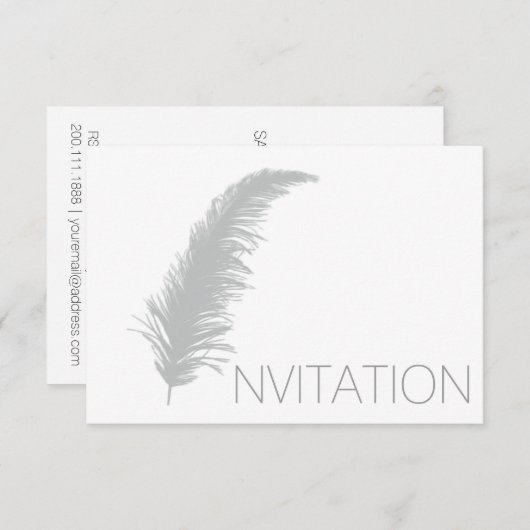 uitnodiging voor het vip van het evendeltje (Voorkant / Achterkant)