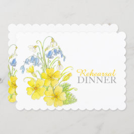 Uitnodiging voor het voorjaarsdiner van het boeket