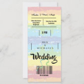 Uitnodiging voor het Weddenschap Gay Pride Rainbow (Achterkant)