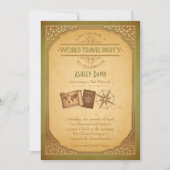  uitnodiging voor het wereldreisbureau Mitzvah (Voorkant)