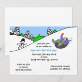 Uitnodiging voor het winterfeest van BOY Snow (Voorkant / Achterkant)