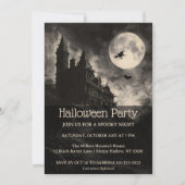 Uitnodiging voor het Witching Hour Halloween feest (Voorkant)