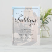 Uitnodiging voor het zenden van een scriptweddensc (Staand voorkant)