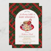 Uitnodiging voor hete caca Gingerbread Baby Sprink (Voorkant / Achterkant)