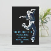 Uitnodiging voor hiphop moderne dansfeest (Staand voorkant)
