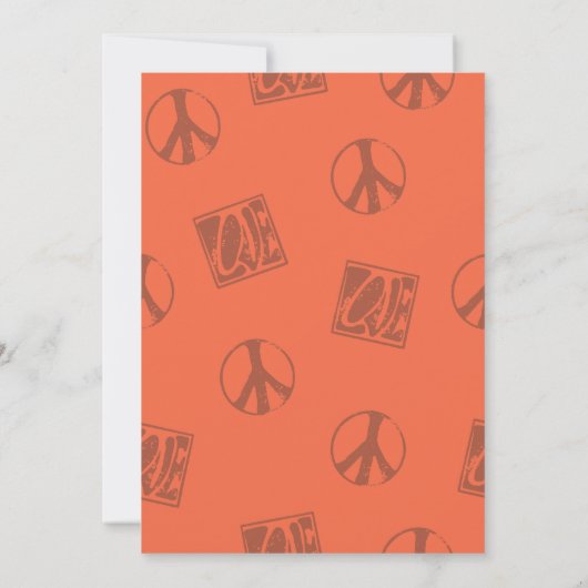 Uitnodiging voor Hippie Party (Achterkant)