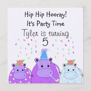 Uitnodiging voor Hippo Party