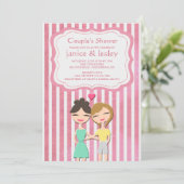 Uitnodiging voor hoes voor lesbiennes (Staand voorkant)