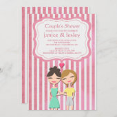 Uitnodiging voor hoes voor lesbiennes (Voorkant / Achterkant)