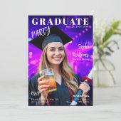 Uitnodiging voor Hoesje van het afstuderen Magazin (Staand voorkant)