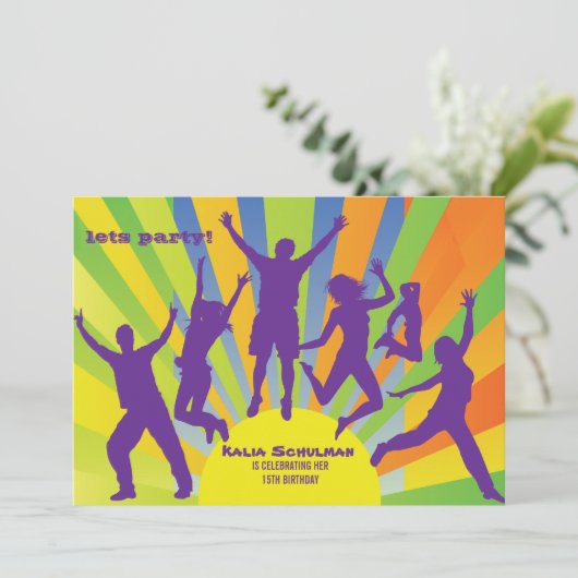 Uitnodiging voor hoge energietests (Staand voorkant)