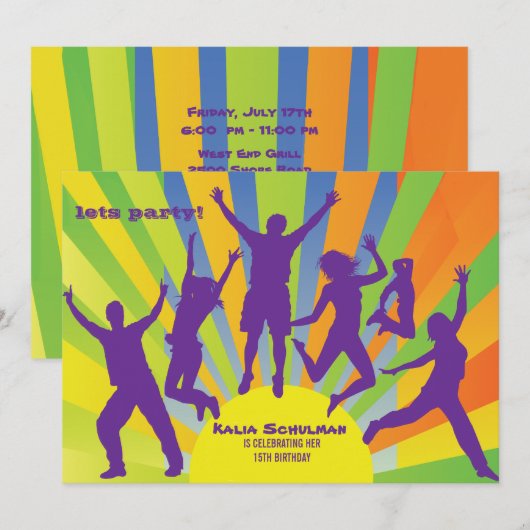 Uitnodiging voor hoge energietests (Voorkant / Achterkant)