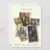 Uitnodiging voor homopage met portretten (Voorkant)