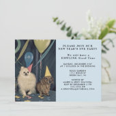 Uitnodiging voor honden en ballonnen uit het nieuw (Staand voorkant)