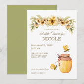 Uitnodiging voor honingbijenhoning uit het deelsta (Voorkant / Achterkant)