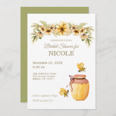 Uitnodiging voor honingbijenhoning uit het deelsta (Voorkant / Achterkant)