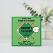 Uitnodiging voor honkbal (Staand voorkant)