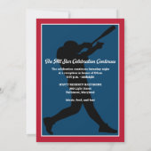 Uitnodiging voor honkbal Bar Mitzwa (Achterkant)