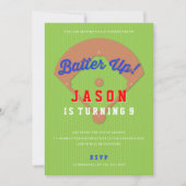 Uitnodiging voor honkbal Diamond Birthday (Voorkant)