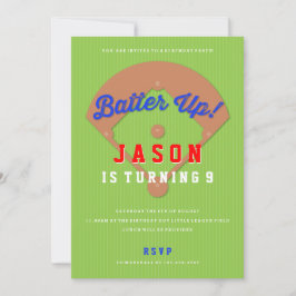 Uitnodiging voor honkbal Diamond Birthday