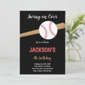 Uitnodiging voor honkbal op zondag (Staand voorkant)