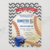 Uitnodiging voor honkbal op zondag (Voorkant / Achterkant)